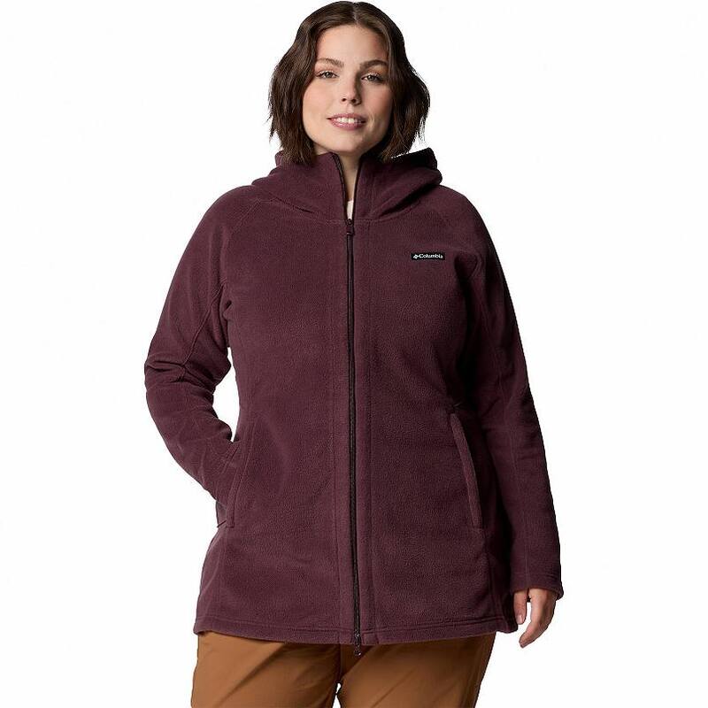 コロンビア レディース アウター 上衣・上衣 足し加える大いさ フリース Plusize Columbia Benton Springs Hooded Fleece Jacket Moonvista