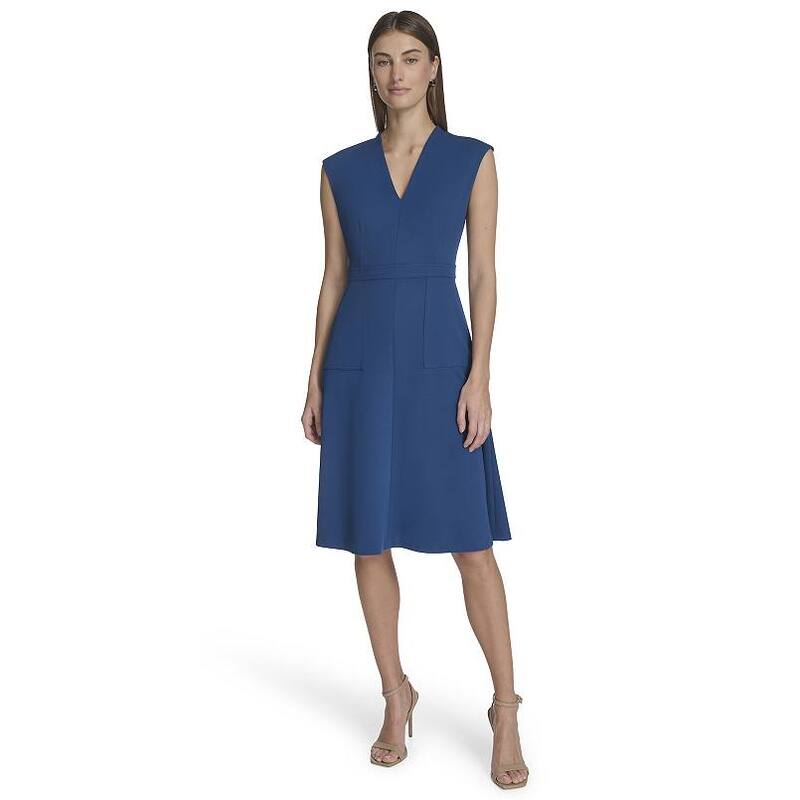 アンドリュー見澄ます レディース トップス 衣裳 Vのど首 Women\u0027s Andrew Marc V-Neck Flare Dress No Color