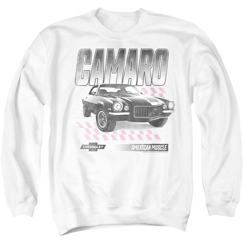 アニメ文字記号 レディース トップス プルオーバー 汗水 Licensed Character Men\u0027s Chevrolet Camaro Z28 Sweatshirt White 白いこと