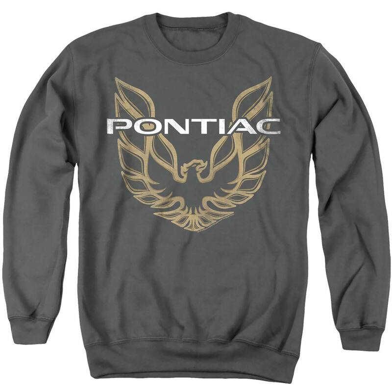 アニメ文字記号 レディース トップス プルオーバー 汗水 ロゴタイプ Licensed Character Men\u0027s Pontiac Firebird Logo Sweatshirt Charcoal 濃灰色