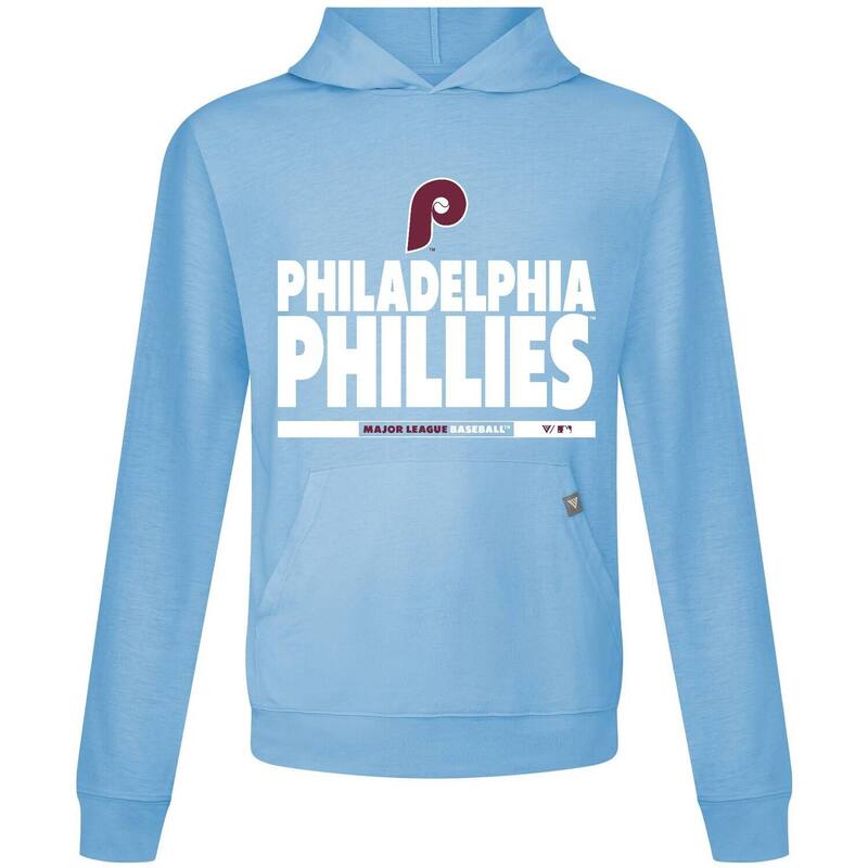気泡管水準器御召しもの レディース トップス プルオーバー Men\u0027s Levelwear Light Blue Philadelphia Phillies Relay Center Stage Long Sleeve Hooded T-Shirt Phlight 青み