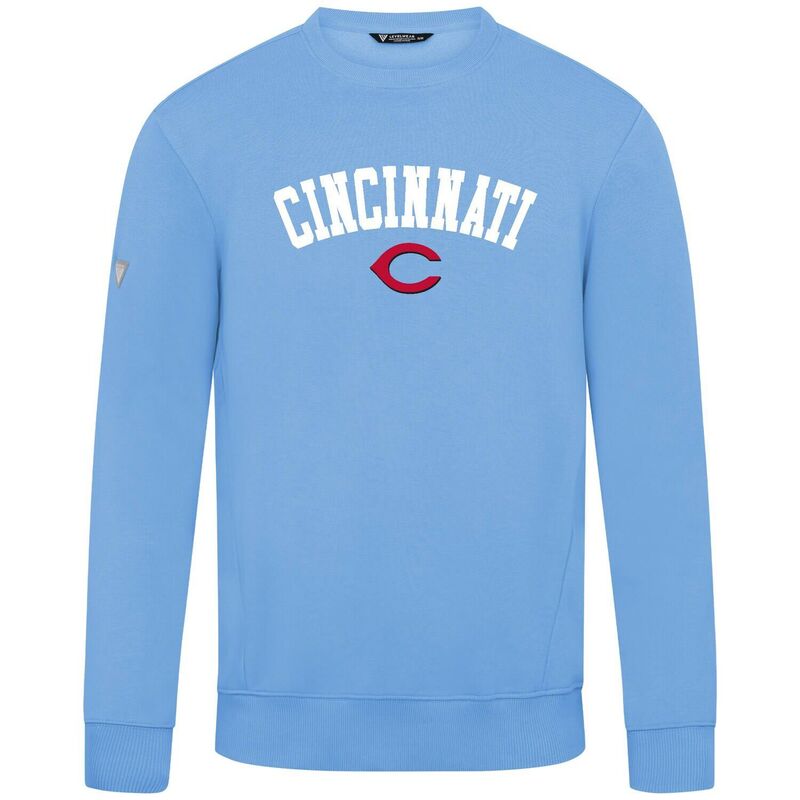レベルウェア レディース トップス Tシャツ スウェット Men's Levelwear Light Blue Cincinnati Reds Zane Felt Arch Pullover Sweatshirt Red Light レッド｜ReVida 店