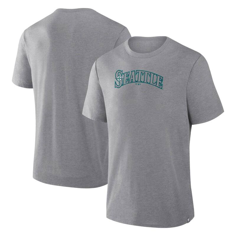 ファナティクス レディース トップス ティーシャツ Men\u0027s Fanatics Heather Gray Seattle Mariners Play Tribute Tri-Blend T-Shirt Mns Grey 薄墨色
