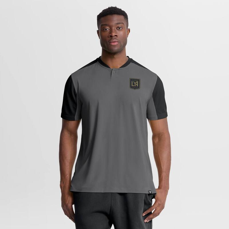 ファナティクス レディース トップス プルオーバー Men\u0027s Fanatics Gray LAFC Striker Henley Shirt Lfc Grey 薄墨色