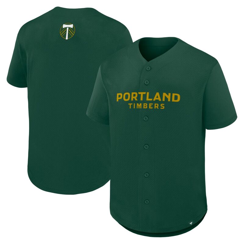 ファナティクス レディース トップス プルオーバー プルオーバー マキシ Men\u0027s Fanatics Green Portland Timbers Maximum Intensity Button-Up Jersey Tmb Green 緑であること