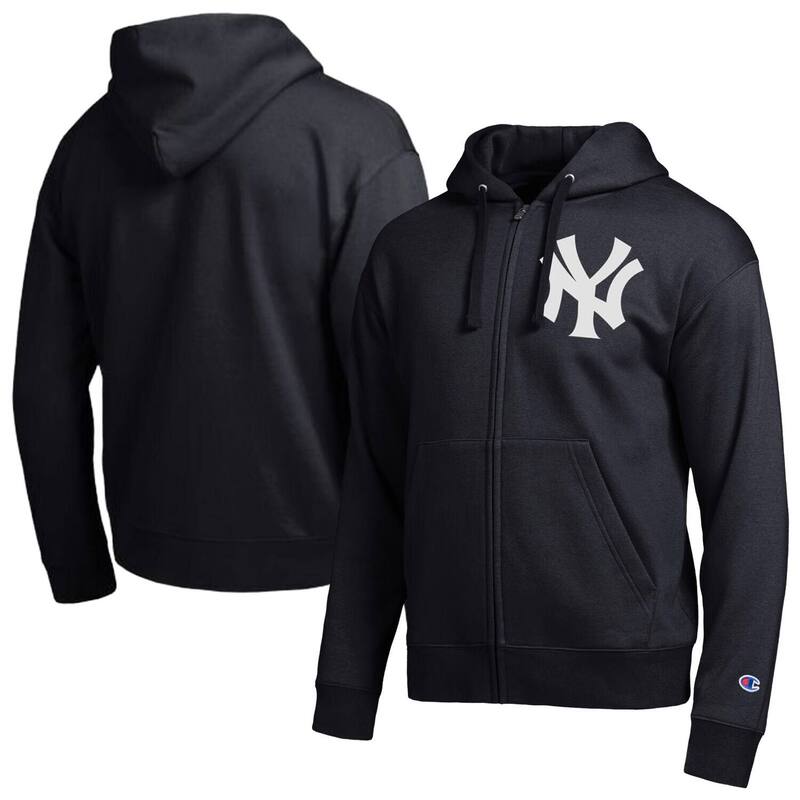 はやりっ子 レディース トップス ティーシャツ パーカー Men\u0027s Champion Black New York Yankees All-Star Full-Zip Hoodie Ynk Black 黒いこと