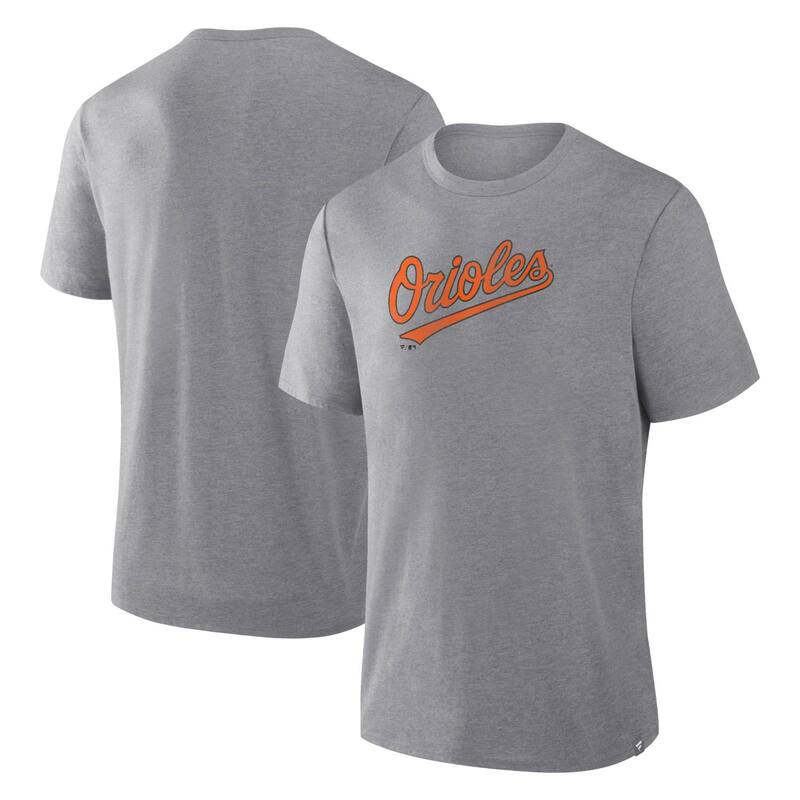 ファナティクス レディース トップス ティーシャツ Men\u0027s Fanatics Heather Gray Baltimore Orioles Play Tribute Tri-Blend T-Shirt Orl Grey 薄墨色