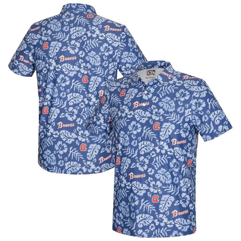 レインスプーナー レディース トップス ティーシャツ スポーツシャツ Men\u0027s Reyn Spooner Blue Atlanta Braves Cooperstown Pua Performance Polo Brv Blue 青碧