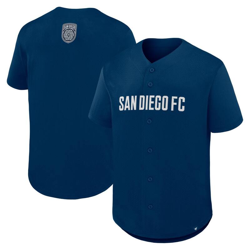 ファナティクス レディース トップス プルオーバー プルオーバー マキシ Men\u0027s Fanatics Navy San Diego FC Maximum Intensity Button-Up Jersey Sdf Navy 米国海軍