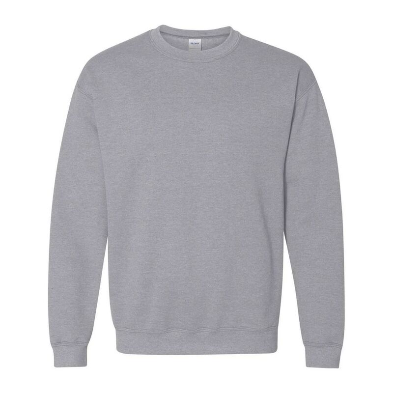 ギルダン レディース トップス ティーシャツ 労働者の一団のど首 汗水 Gildan Unisex Adult Heavy Blend Crew Neck Sweatshirt Sports Gray 薄墨色