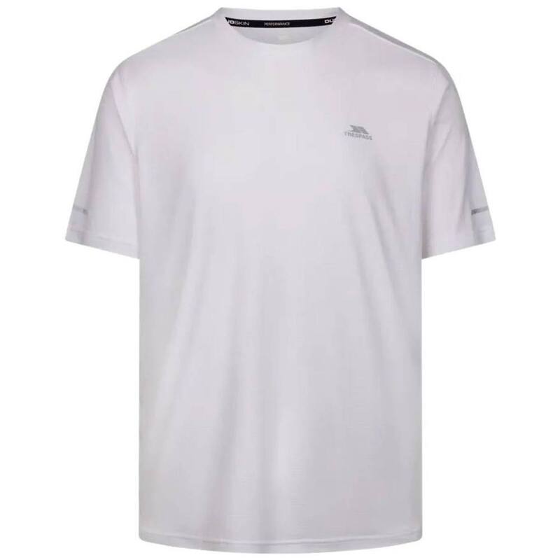 トレス通行手形 レディース トップス ティーシャツ Trespass Mens Rundle C Active Top White 白いこと