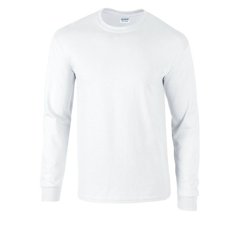 ギルダン レディース トップス ティーシャツ 綿織物 長袖 Gildan Unisex Adultra Cotton Long-Sleeved T-Shirt White 白いこと