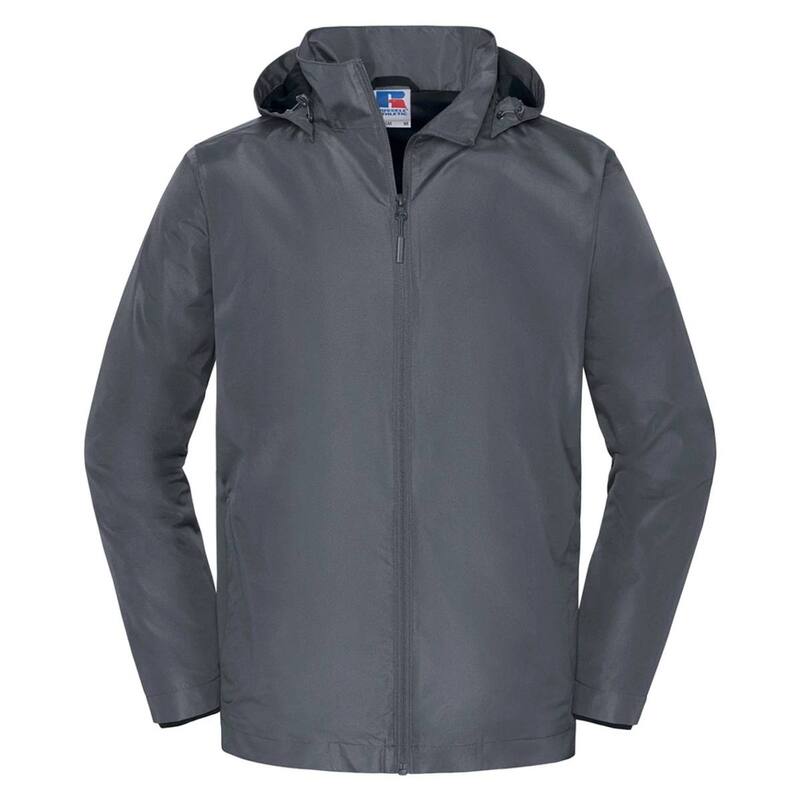 ラッセルアスレチック レディース アウター ジャケット・ブルゾン Russell Athletic Russell Mens Essentiall Weather Shell Jacket Iron|ReVida 店