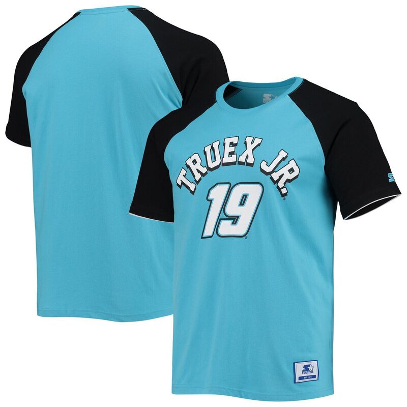 スターター レディース トップス Tシャツ Men'starter Blue/Black Martin Truex Jr The Catcheraglan T-Shirt Nas Blue ブルー｜ReVida 店 10,860円