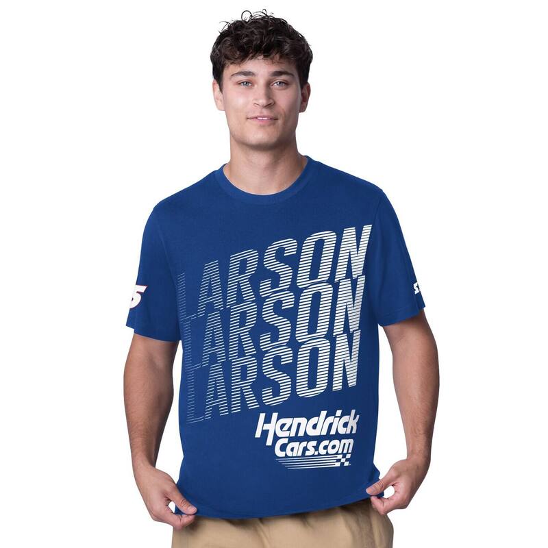 スターター レディース トップス Tシャツ Men'starter Blue Kyle Larson Hendrickcars.com All Star Extreme T-Shirt Nas Blue ブルー｜ReVida 店 10,860円