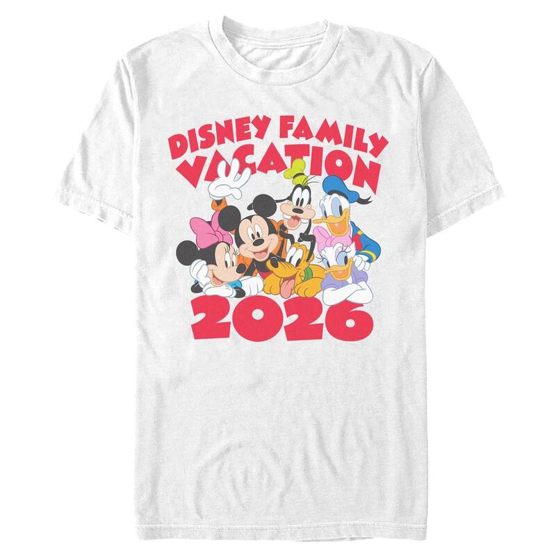 ディズニー レディース トップス Tシャツ グラフィック Men's Disney Family Vacation 2026 Graphic Tee White ホワイト｜ReVida 店 7,441円