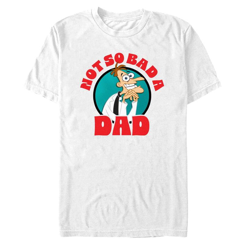 ディズニー レディース トップス Tシャツ グラフィック Men's Disney's Not So Badad Graphic Tee White ホワイト|ReVida 店