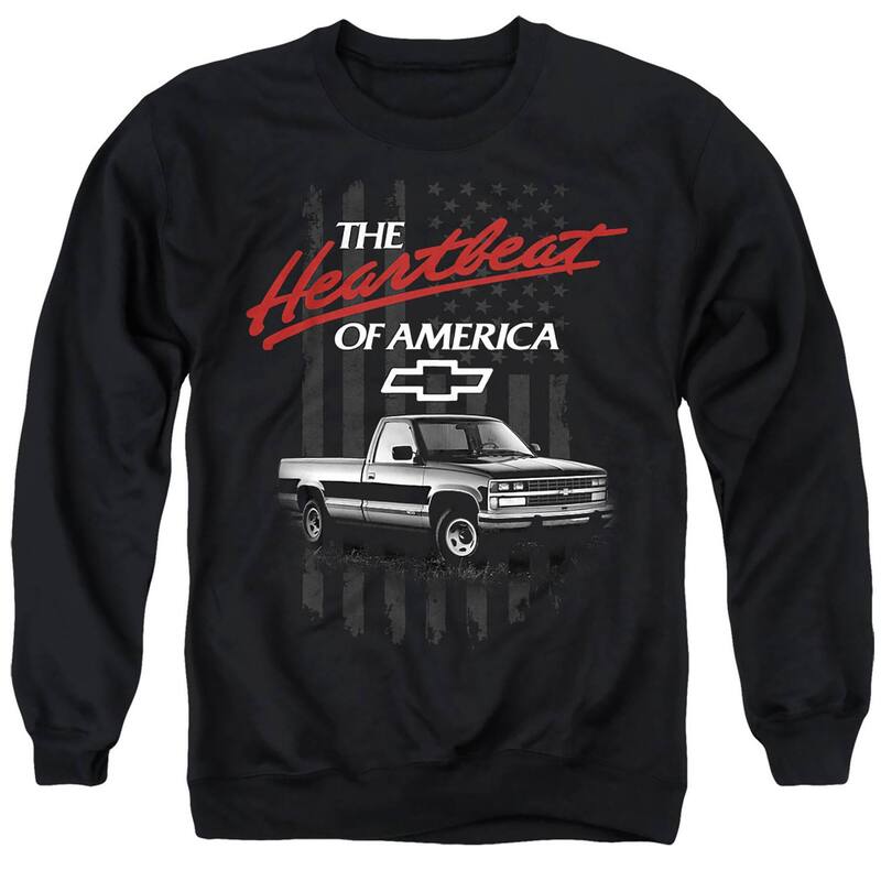 アニメキャラクター レディース トップス Tシャツ スウェット Licensed Character Men's Chevrolet Heartbeat Of Sweatshirt Black ブラック｜ReVida 店