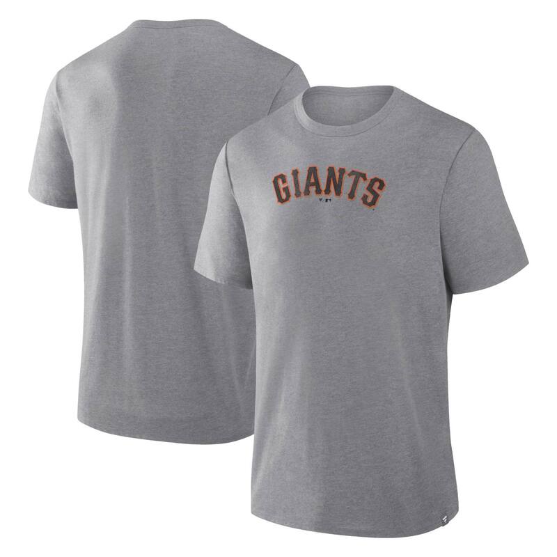 ファナティクス レディース トップス ティーシャツ Men\u0027s Fanatics Heather Gray San Francisco Giants Play Tribute Tri-Blend T-Shirt Gnt Grey 薄墨色