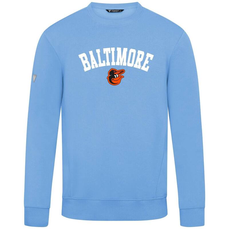 レベルウェア レディース トップス Tシャツ スウェット Men's Levelwear Light Blue Baltimore Orioles Zane Felt Arch Pullover Sweatshirt Orlight ブルー｜ReVida 店