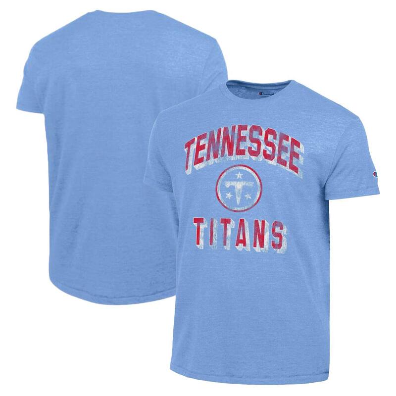はやりっ児 レディース トップス ティーシャツ Men\u0027s Champion Light Blue Tennessee Titans Ultimate Tri-Blend T-Shirttn Light 青碧