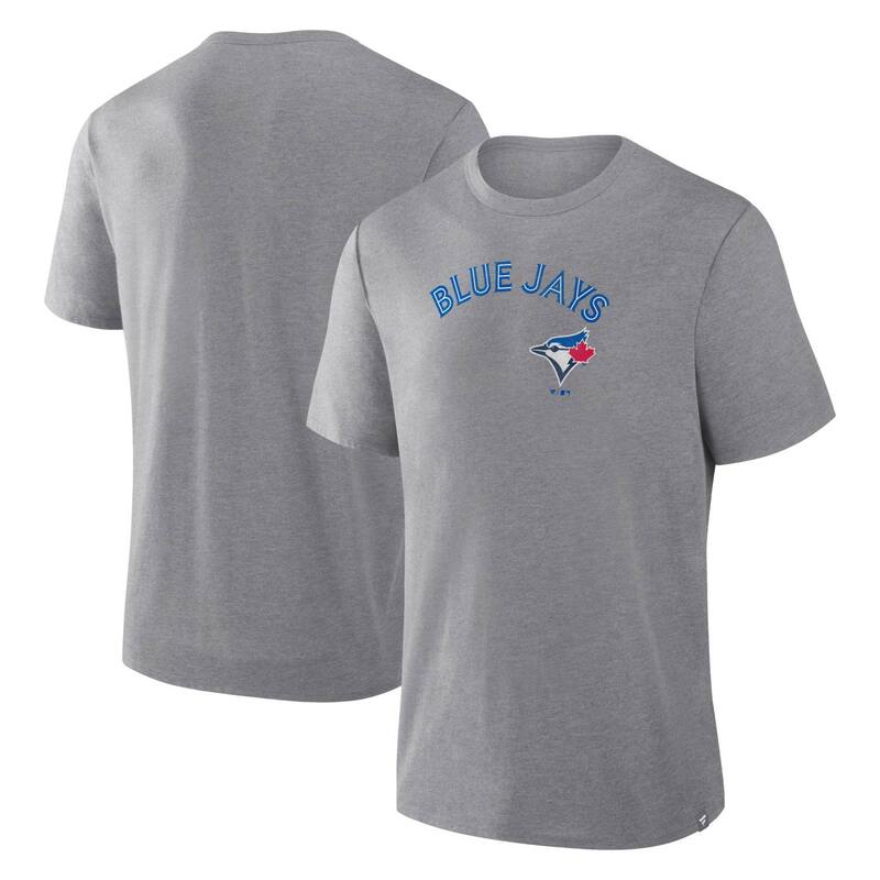 ファナティクス レディース トップス ティーシャツ Men\u0027s Fanatics Heather Gray Toronto Blue Jays Play Tribute Tri-Blend T-Shirt Jay Grey 薄墨色