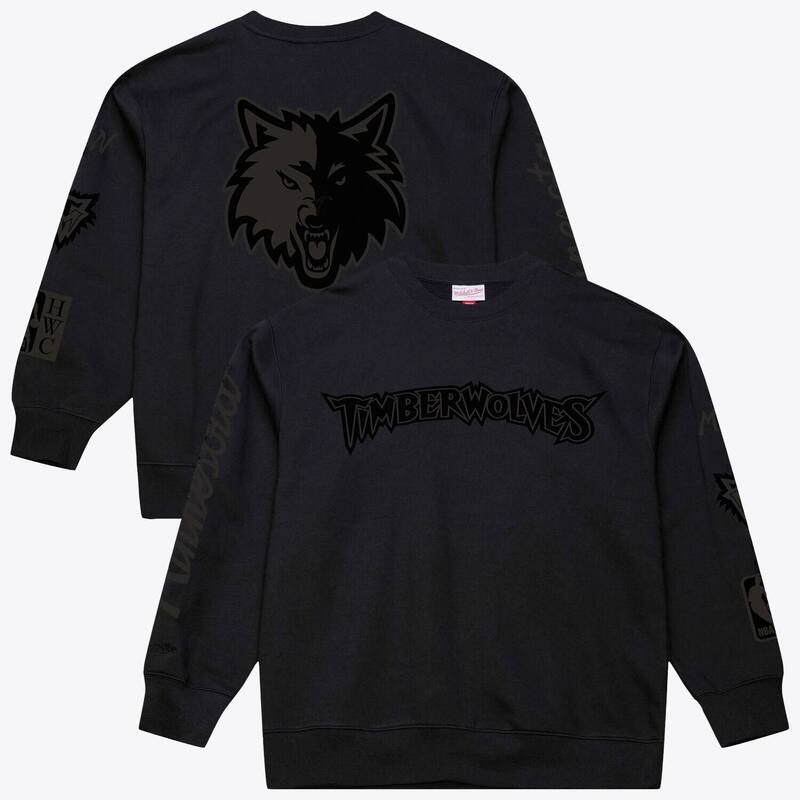 ミッチェル\u0026ネス レディース トップス ティーシャツ 汗水 フリース Men\u0027s Mitchell \u0026 Ness Black Minnesota Timberwolves Phantom Fleece Sweatshirt Mtw Black 黒いこと