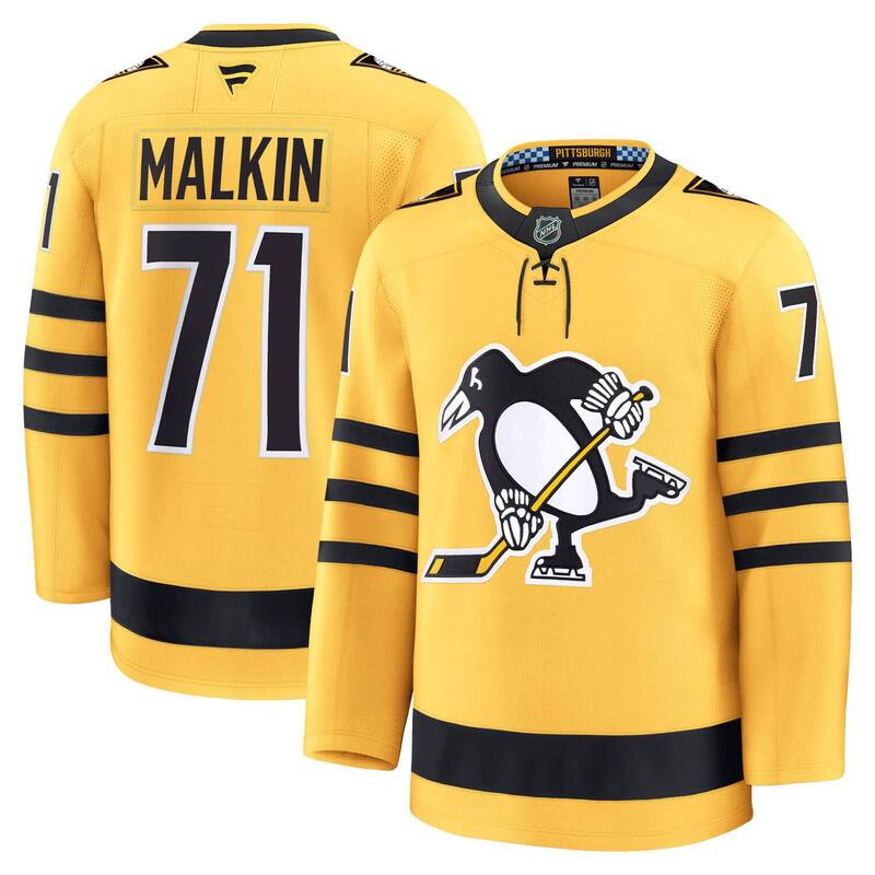 ファナティクス レディース トップス プルオーバー プルオーバー Men\u0027s Fanatics Evgeni Malkin Gold Pittsburgh Penguins Alternate Premium Player Jersey Pngold ゴールド