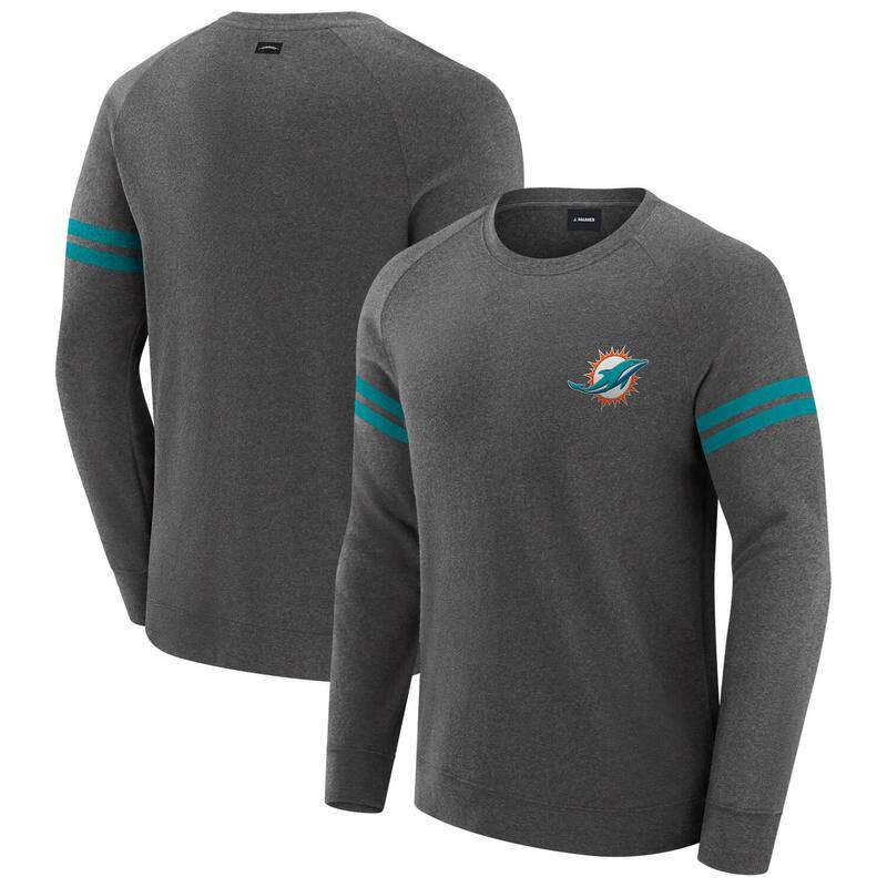 アンブランデッド レディース トップス プルオーバー 汗水 Unbranded Men\u0027s J. Palmer Dark Heather Gray Miami Dolphins Players Lounge Raglan Tri-Blend Sweatshirt Dol Multi マルチ色合い