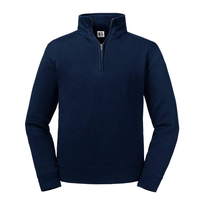 ラッセルアスレチック レディース アウター 編み物・ティーシャツ ハーフジップ 汗水 ティーシャツ Russell Athletic Russell Mens Authentic Quarter Zip Sweatshirt French Navy 米国海軍