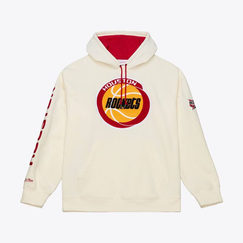 ミッチェル\u0026ネス レディース トップス プルオーバー フリース パーカー Men\u0027s Mitchell \u0026 Ness Cream Houston Rockets Hardwood Classics Chainstitch Premium Fleece Hoodie Rkt Beige ベージュ