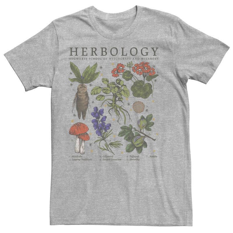 アニメキャラクター レディース トップス Tシャツ Licensed Character Men's Harry Potter Herbology Plants Tee Athletic Heather ヘザー｜ReVida 店