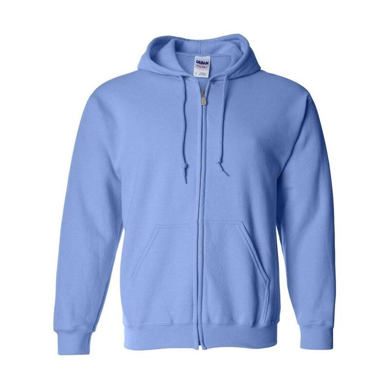 ギルダン レディース トップス プルオーバー 流汗 Gildan Heavy Blend Full-Zip Hooded Sweatshirt Carolina Blue 青み