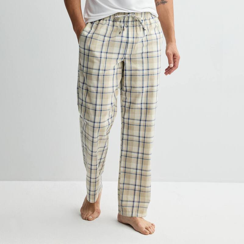 ソノマ レディース アンダーお召しもの ナイト爵お召しもの ズボン下 Men\u0027sonoma Goods For Life Woven Pajama Pants Crisp Khaki Check カーキ