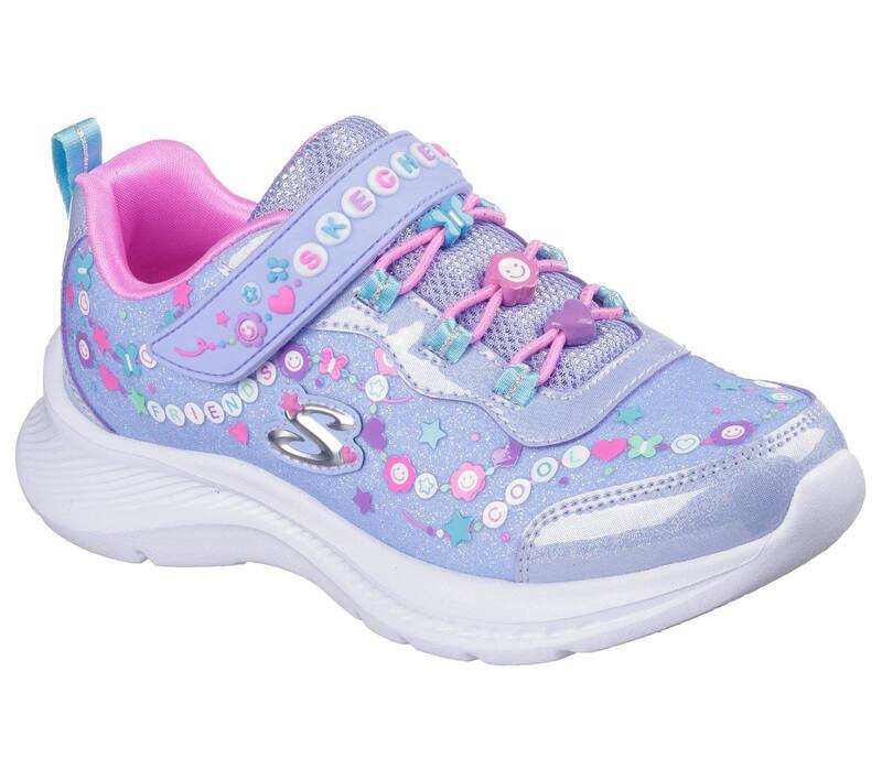 スケッチャーズ レディース シューズ スニーカー Skechers Jumpsters 2.0 Besties 4Ever Girls Cushioned Casual Sneakers Lavendar Multi マルチ色合い