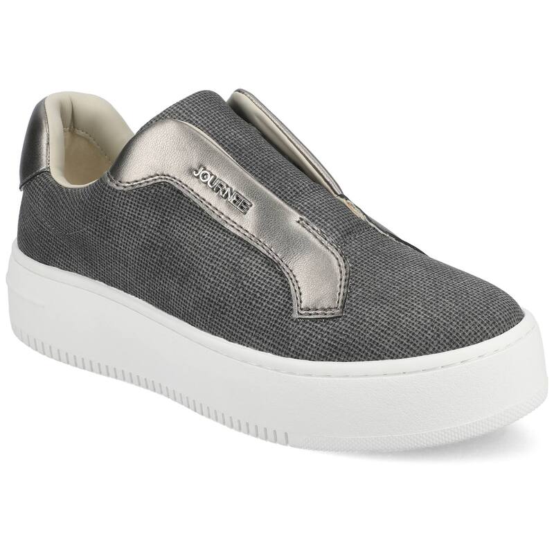旅行 レディース シューズ スニーカー Journee Collection Pheobe Women\u0027slip-On Sneakers Charcoal 濃灰色