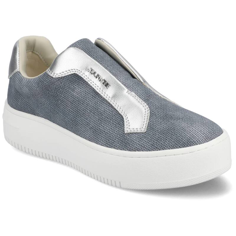 旅行 レディース シューズ スニーカー Journee Collection Pheobe Women\u0027slip-On Sneakers Denim ジーンズ