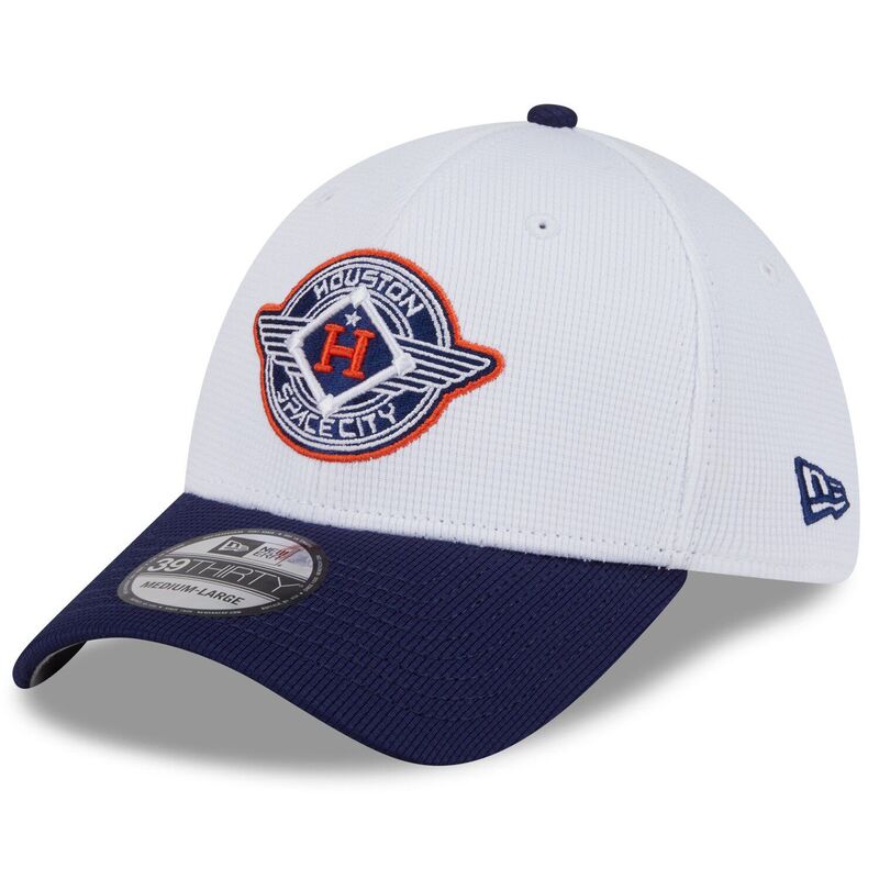 ニュー内鰓 レディース 付属物 鳥打ち帽 Men\u0027s New Era White/Navy Houston Astros 2025 City Connect Batting Practice 39THIRTY Flex Hat Ast White 白いこと