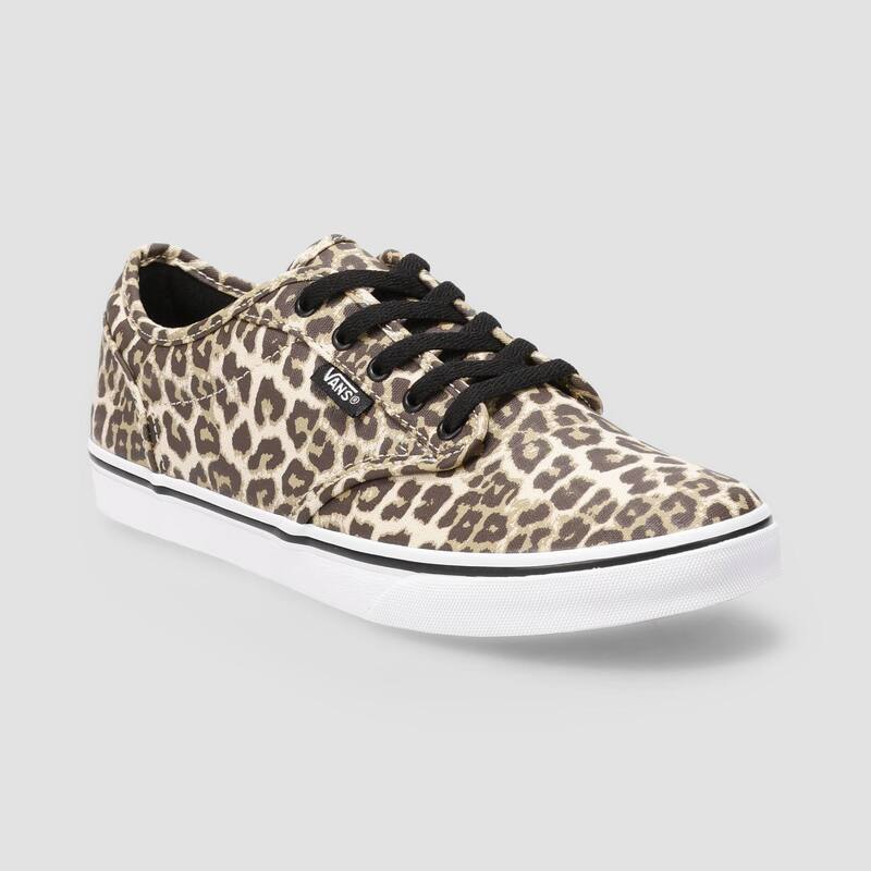 バンズ レディース シューズ スニーカー スピード競技 Vans Atwood Women\u0027s Low Leopard Lace-Up Sneakers Leopard Black 黒いこと