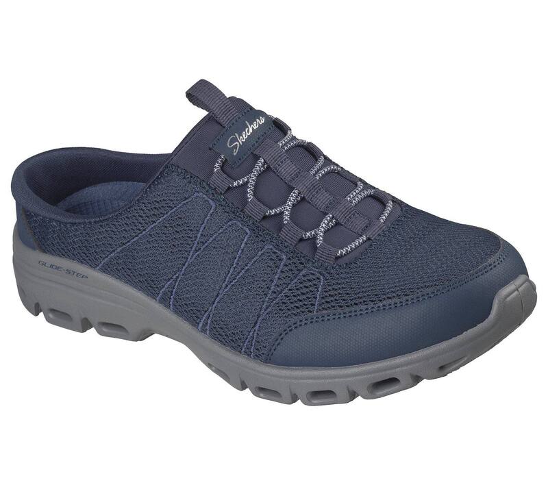 スケッチャーズ レディース シューズ サンダル リラックスフィット スニーカー Skechers Relaxed Fit Women\'s Glide-Step Comfort Slip-On Sneakers Navy ネイビー｜ReVida 店
