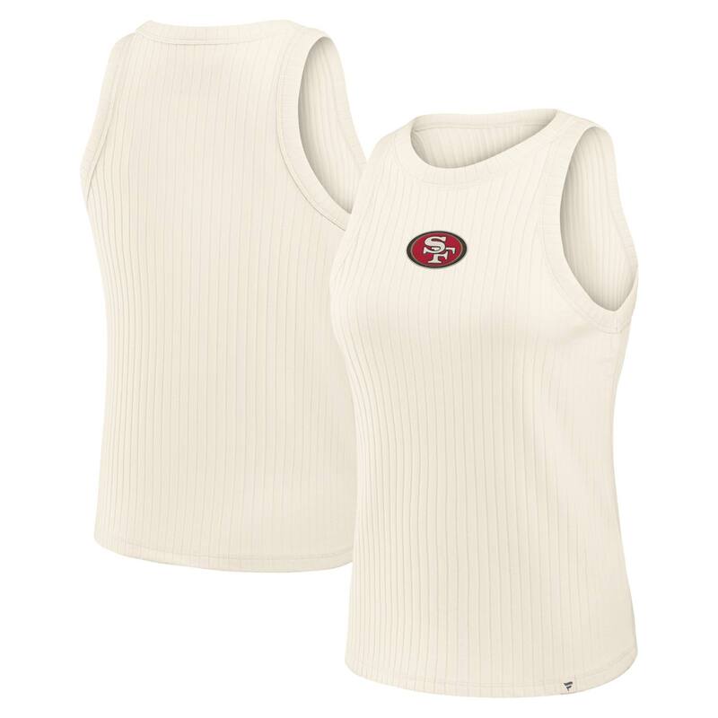 ファナティクス レディース トップス Tシャツ リブ Women's Fanatics Cream San Francisco 49erstar Play Tri-Blend Ribbed Tank Top 49r Beige ベージュ｜ReVida 店
