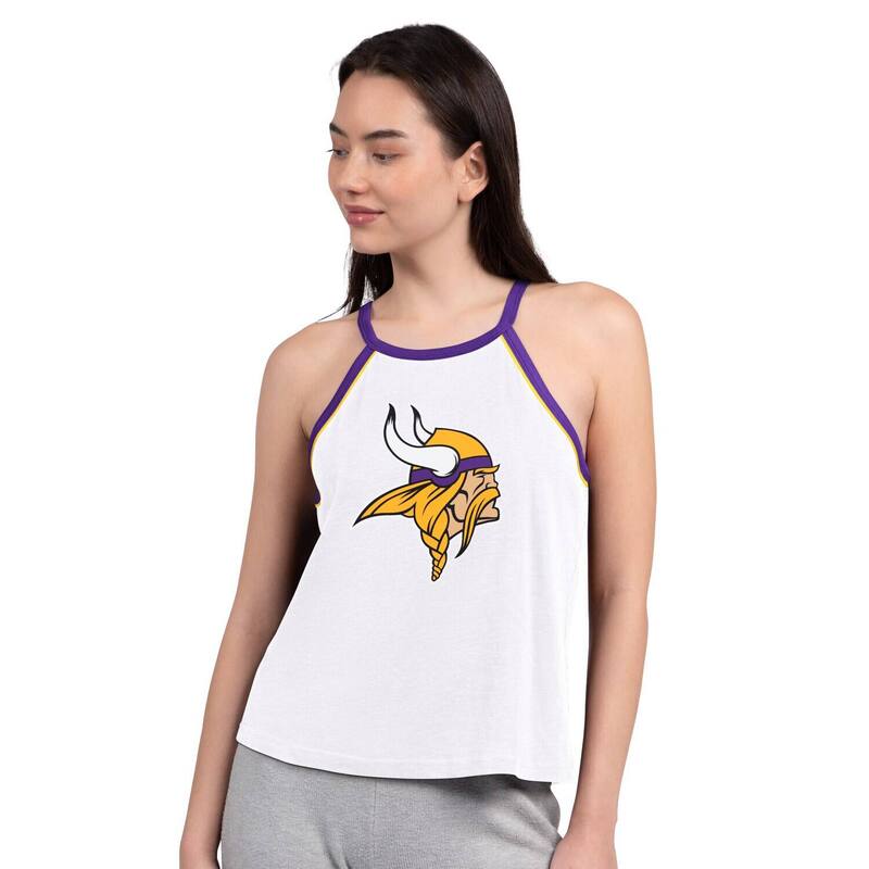 G-III レディース トップス ティーシャツ Women\u0027s G-III 4Her by Carl Banks White Minnesota Vikings Redemption Win Slub Tank Top Mvk White 白いこと