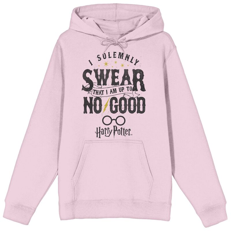 アニメ文字記号 レディース トップス プルオーバー パーカー グラフィック Licensed Character Men\u0027s Harry Potter I Solemnly Swear Graphic Hoodie Pink サクラ色
