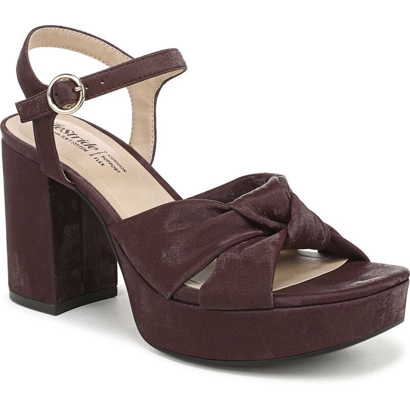 ライフストライド レディース シューズ パンプス プラットホーム 踵 LifeStride August Women\u0027s Platform Heels Plum 酸桃