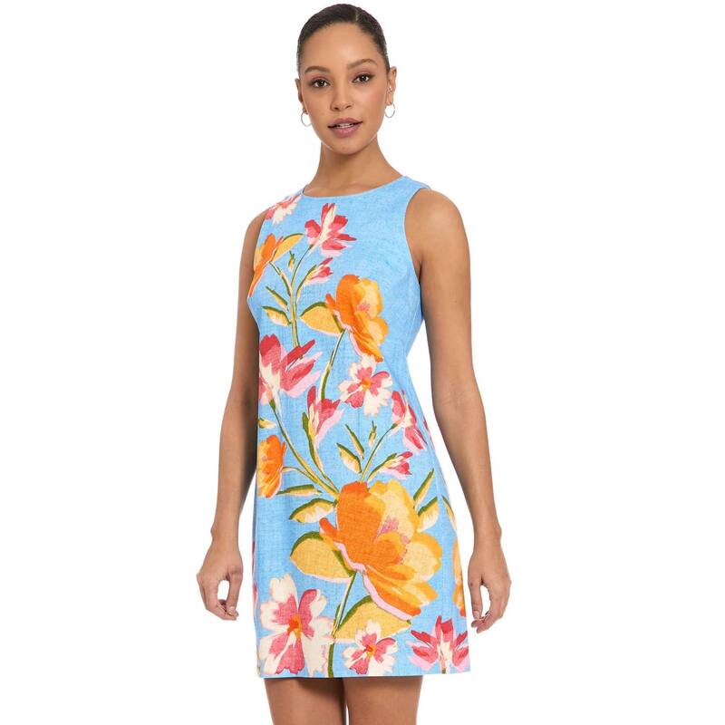 英国の首都タイムス レディース トップス 衣裳 ティーシャツ Women\u0027s London Timesateen Shift Dress Blue 青碧