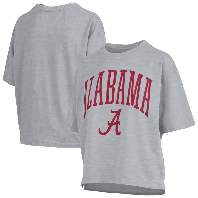 押しつけるボックス席 レディース トップス ティーシャツ Women\u0027s Pressbox Gray Alabama Crimson Tide Nelson T-Shirt Ala Grey 薄墨色