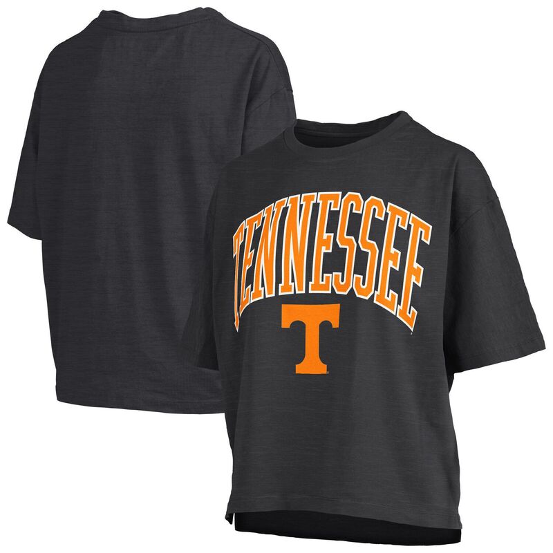 押しつけるボックス席 レディース トップス ティーシャツ Women\u0027s Pressbox Black Tennessee Volunteers Nelson T-Shirten Black 黒いこと