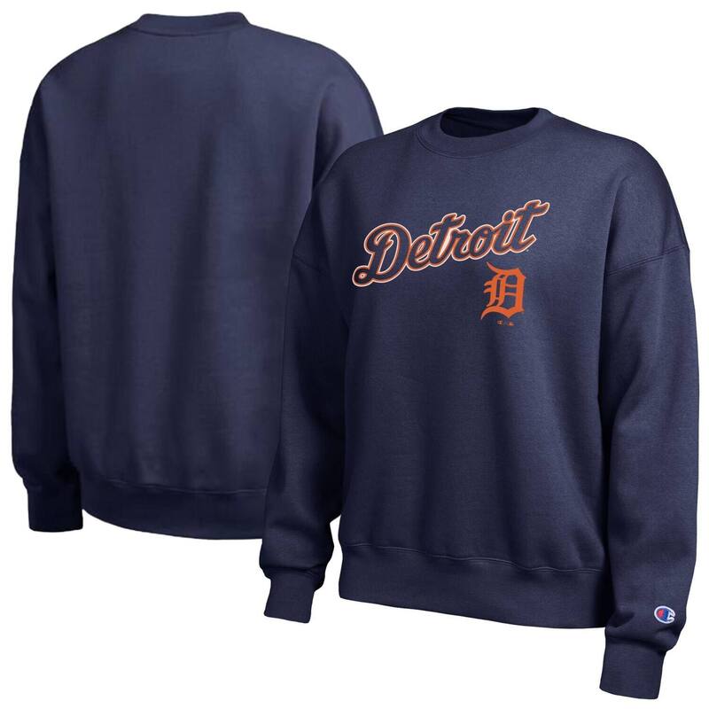 はやりっ子 レディース トップス プルオーバー 流汗 Women\u0027s Champion Athletic Navy Detroitigers All Star Sweatshirtgr Multi マルチ色つや
