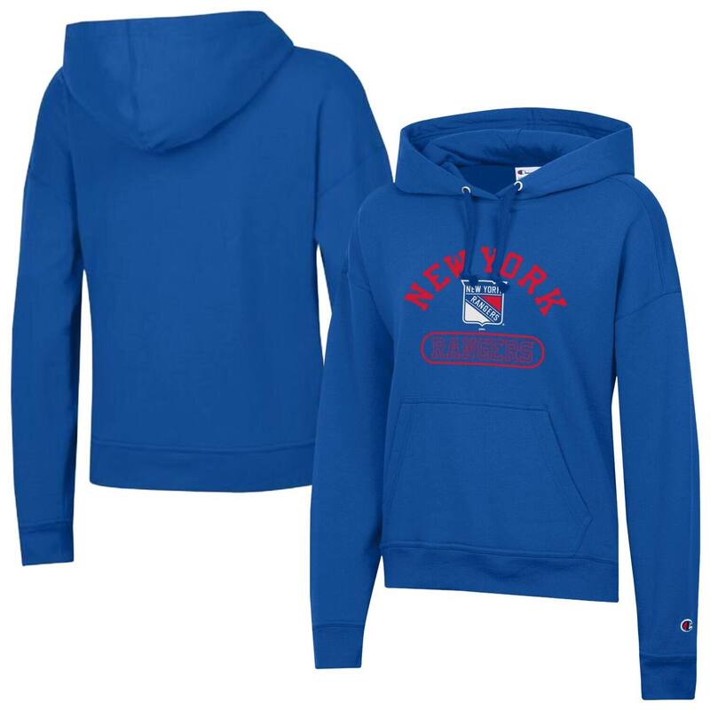 はやりっ子 レディース トップス プルオーバー パーカー Women\u0027s Champion Royal New York Rangers Arched Pill Box Hoodie Ran Blue 青み