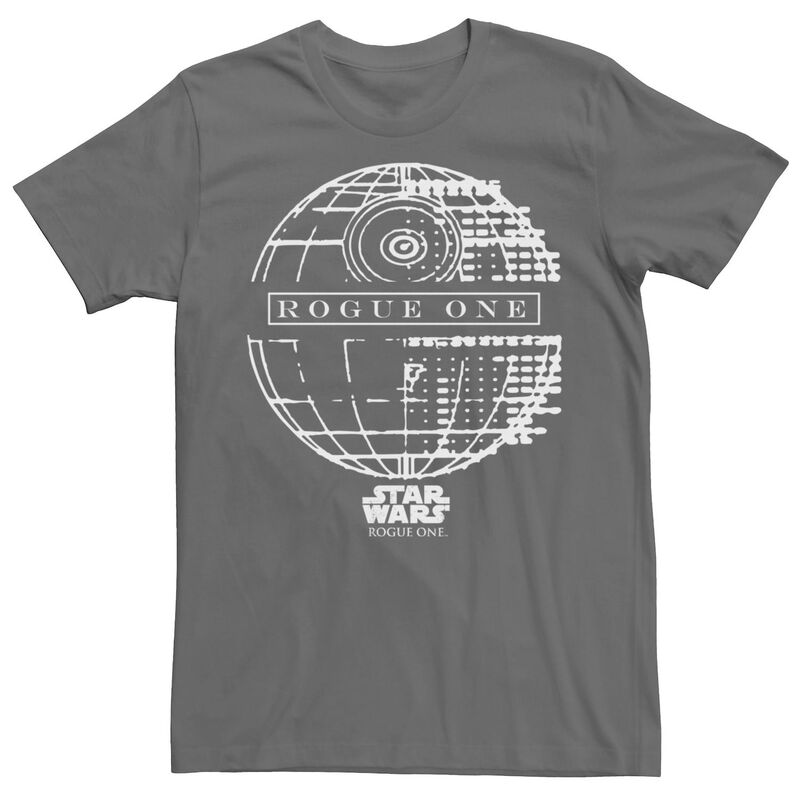 アニメキャラクター レディース トップス Tシャツ Licensed Character Men'star Wars Rogue One Death Star Tee Charcoal チャコール｜ReVida 店
